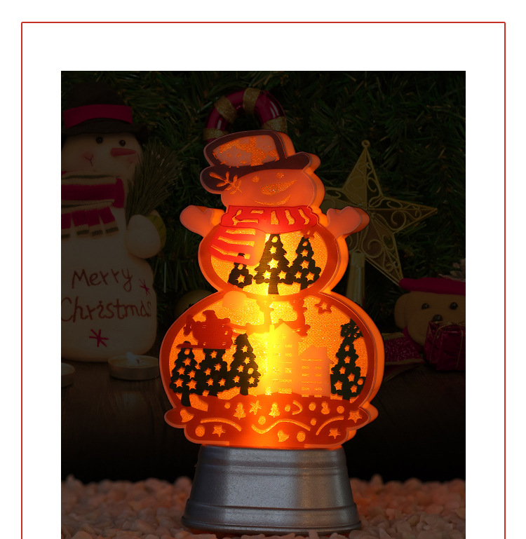 Cross-border navidad LED resplandor navidad muñeco de nieve decoraciones de luz de navidad árbol de navidad pop estilo colgante pic 4