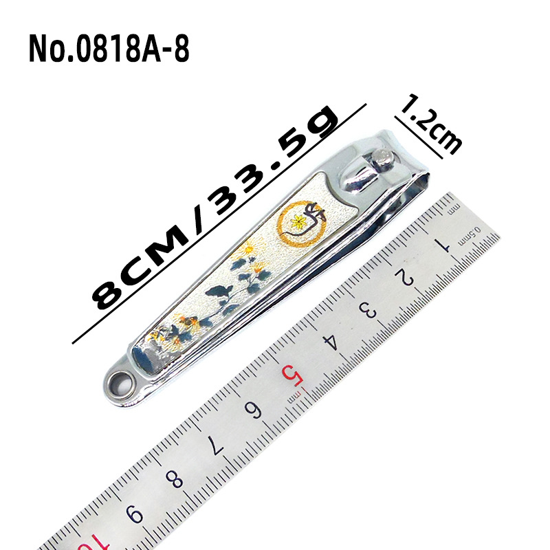 中国风梅兰竹菊胶面指甲钳 恒劲达0818大号平口滴胶指甲钳剪批发详情4