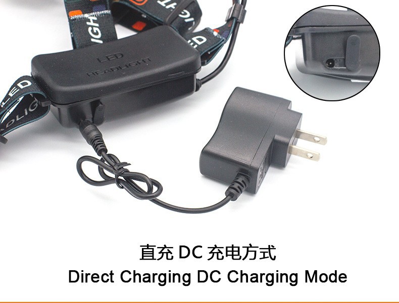 3.5DC high-intensity flashlight charger, 18650 lithium battery charger, headlamp rotating lamp charging, direct charging cable pic 1