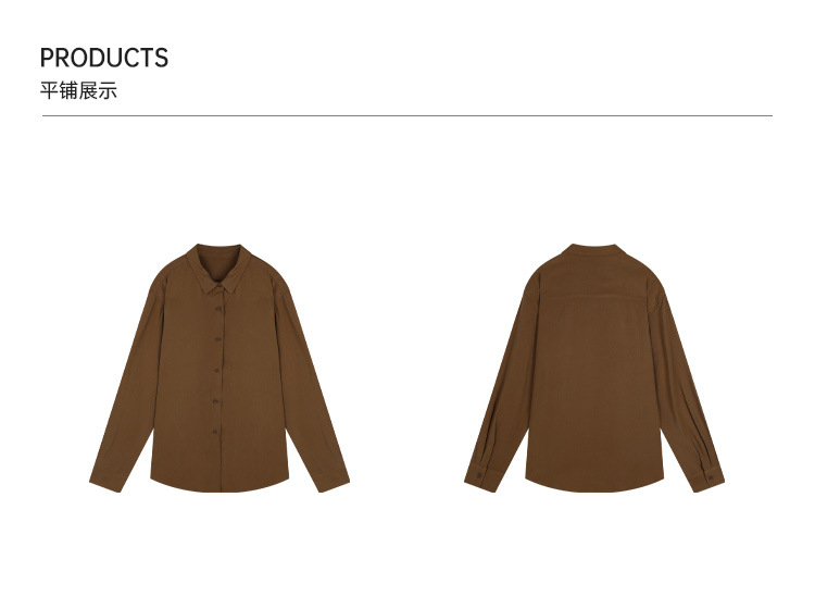 CLEAN simple and high-quality inner layer shirt for women 2024 Thirteen Factories Winter New skin-friendly and Comfortable Shirt 52288 pic 9