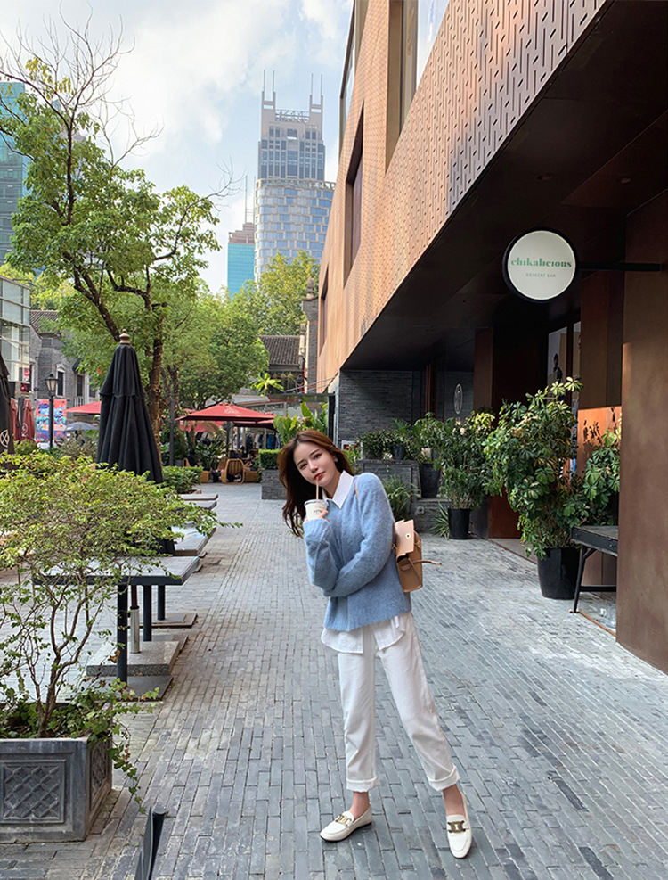 葡萄妈同款厚底乐福鞋女春秋鞋子复古小皮鞋英伦风女鞋夏季详情30