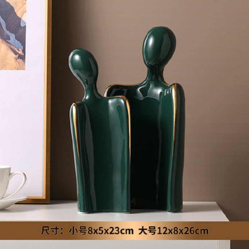 Modern creative abstract figure ceramic handicrafts, living room TV cabinet, wine cabinet, decorative items, artistic ornaments, souvenirs pic 9