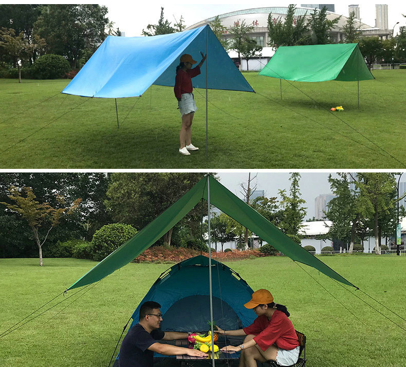 Tianshan Camel outdoor canopy camping portable multi-color silver-coated canopy, outdoor multi-person picnic sunshade canopy tent pic 7