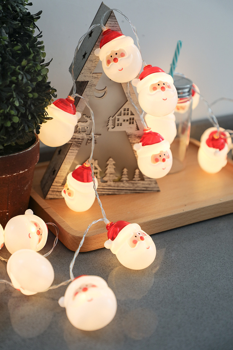Cross-border best-selling led Christmas snowman light string, Santa Claus festival small colorful lights, girlish heart decoration string lights pic 13