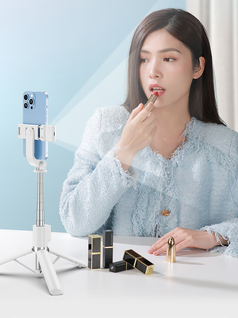Mobile phone, selfie stick, Bluetooth, Douyin, live streaming, all-in-one retractable portable camera, photography stand, tripod, universal pic 14
