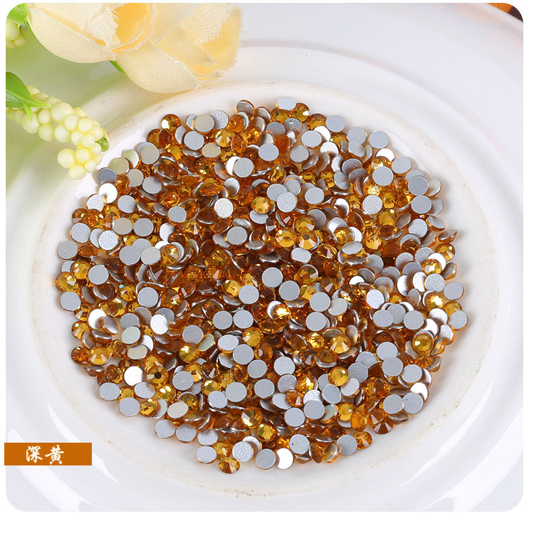 厂家直销平底水钻 水晶玻璃钻 美甲贴钻 diy手机壳材料 整包批发详情38