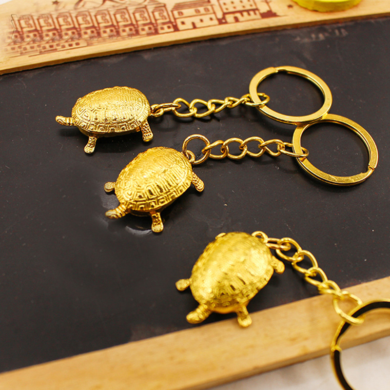 Bell Golden Turtle Keychain mobile phone pendant, Auspicious Prosperity tree pendant, gold and silver Turtle mobile phone pendant, Golden Turtle King Eight pic 4