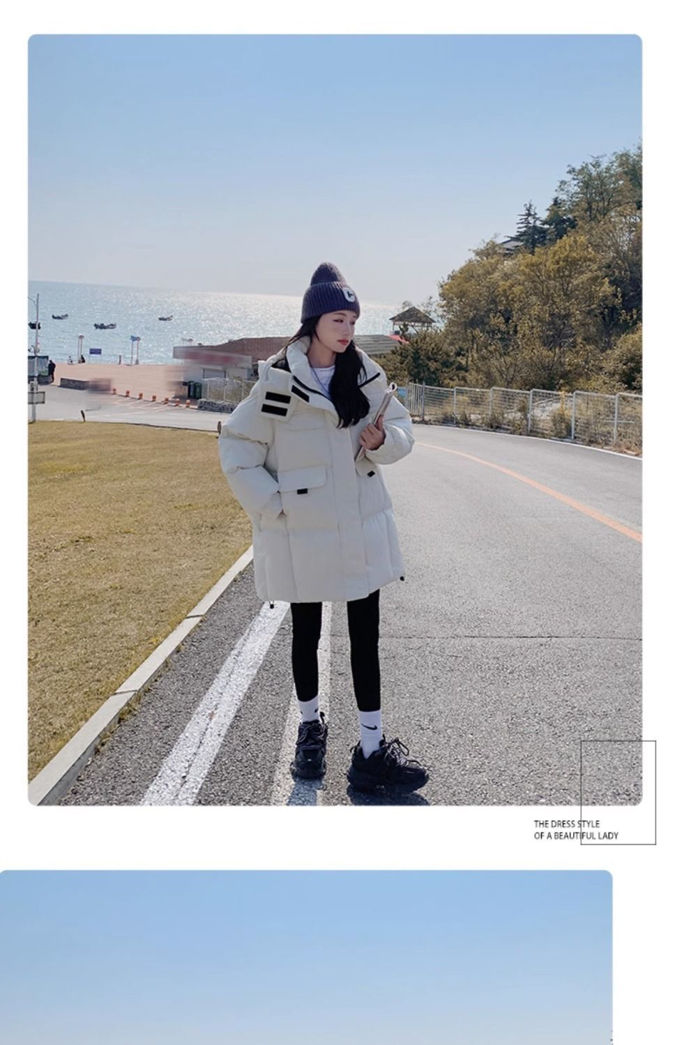 Bestseller hooded wine red down cotton-padded jacket for women, 2023 winter new thickened bread jacket, cotton-padded jacket, mid-length style pic 28