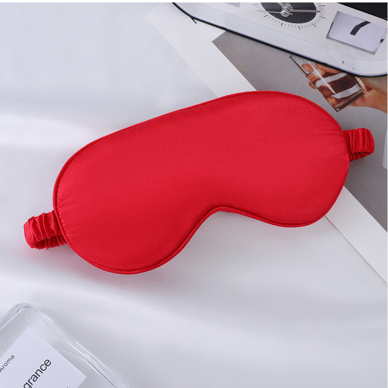 眼罩仿真丝双面桑蚕丝遮光睡眠眼罩加印logo户外出行必备现货批发详情48