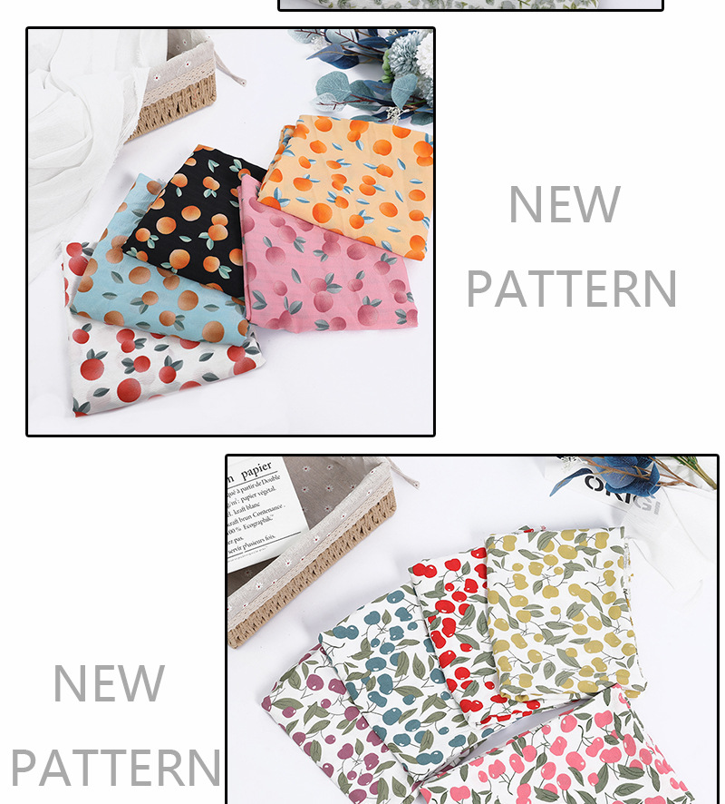 Black printed fabric, fashionable floral print dress, Hanfu, bubble pattern fabric, polyester Austrian stripe chiffon, half-life skirt fabric pic 12