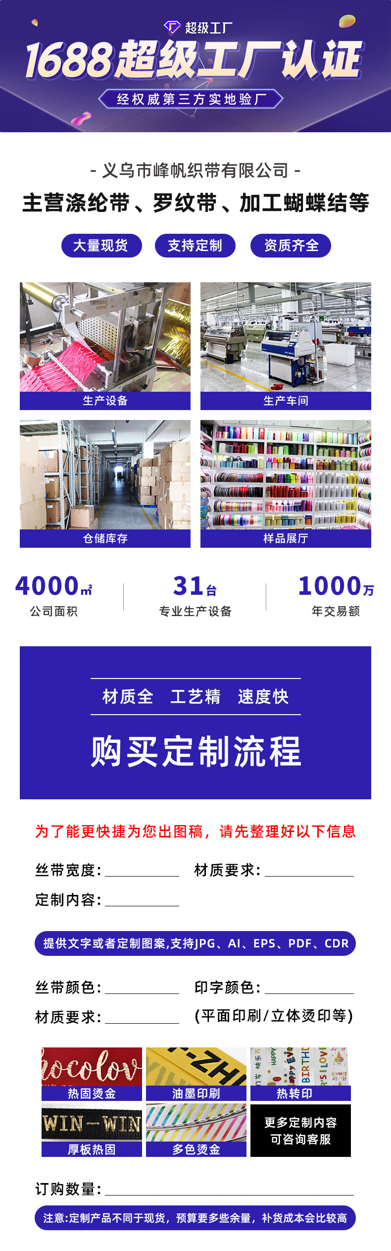Wholesale 4cm ribbons, diy handmade rose ribbons, cake boxes, flower decoration ribbons, wedding car red webbing pic 1