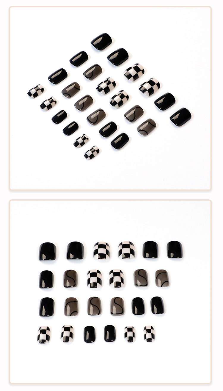【 Cold Black Chess Grid 】 Finished Wearable Armor pieces, long wearable armor, detachable armor pieces pic 6