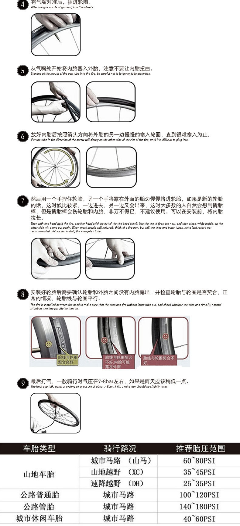 Chaoyang bicycle tires 26 27.5 29*1.95 2.10 full series of retro yellow-edge mountain bike inner and outer tires pic 10