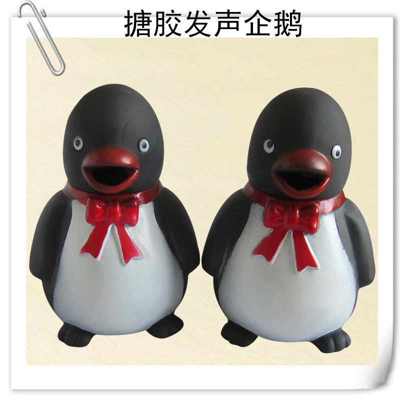 Zhi Ai Pet Toys: Screaming Penguin Sound toys for pranking and venting, Screaming vinyl toys manufacturer wholesale, hot-selling new pet gnawing toys, tooth-cleaning and durable dog toys, penguin-shaped cute cat tooth-grinding toys pic 2
