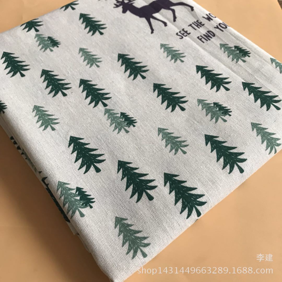 Jianxiang Textile Factory supplies linen printed Nordic-style tablecloths, cushions, aprons and storage bags, which can be made into PE film pic 21
