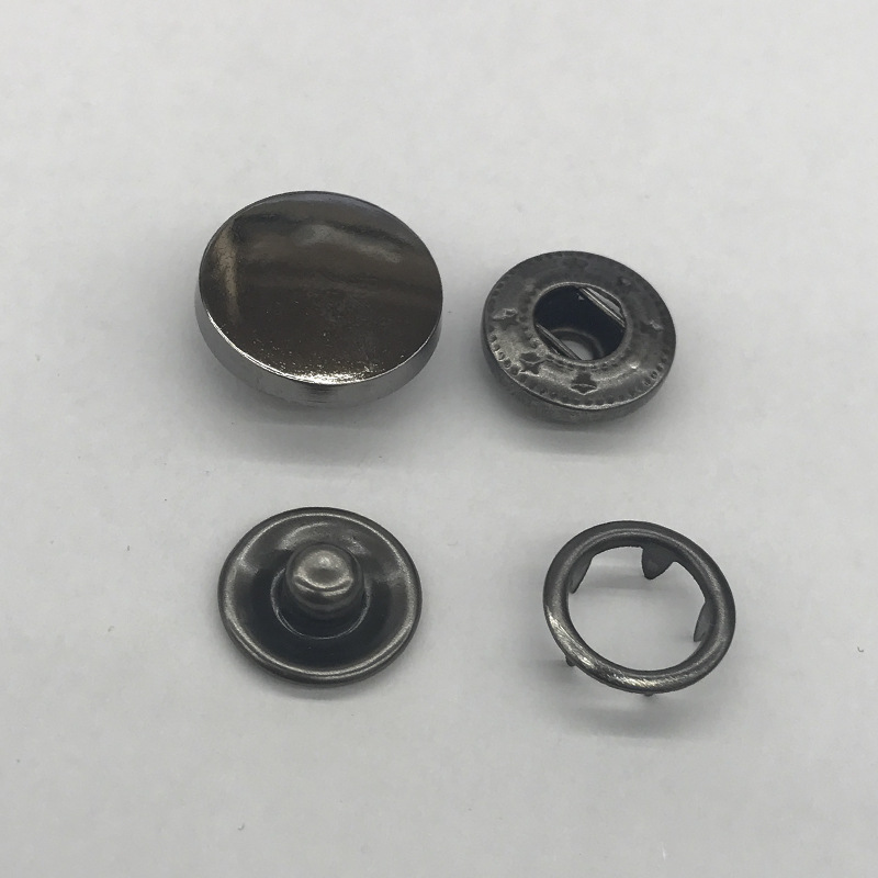 Zinc alloy stainless steel 17m surface +13 five-claw clasp 83120 surface four-piece clasp high-foot metal wool sweater for women pic 3