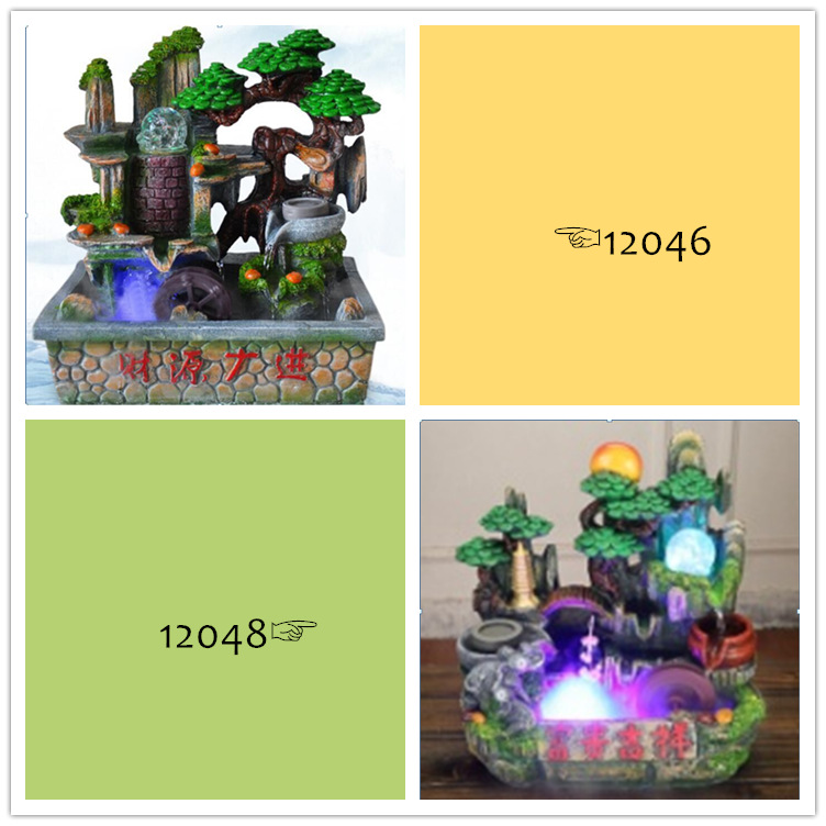 Wholesale of traditional Chinese flowing water handicrafts, indoor flowing water fountains, micro-landscape flowing water ornaments pic 5