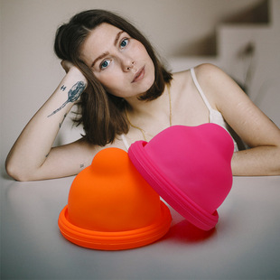 硅胶拔罐器 家用刮痧吸湿真空按摩杯 经络全身蓝色硅胶拔火罐现货详情4