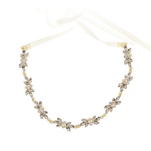 The European and American retro chain headwear features a light luxury design with multiple layers of water diamond headbands and Bohemian-style forehead ornaments pic 14