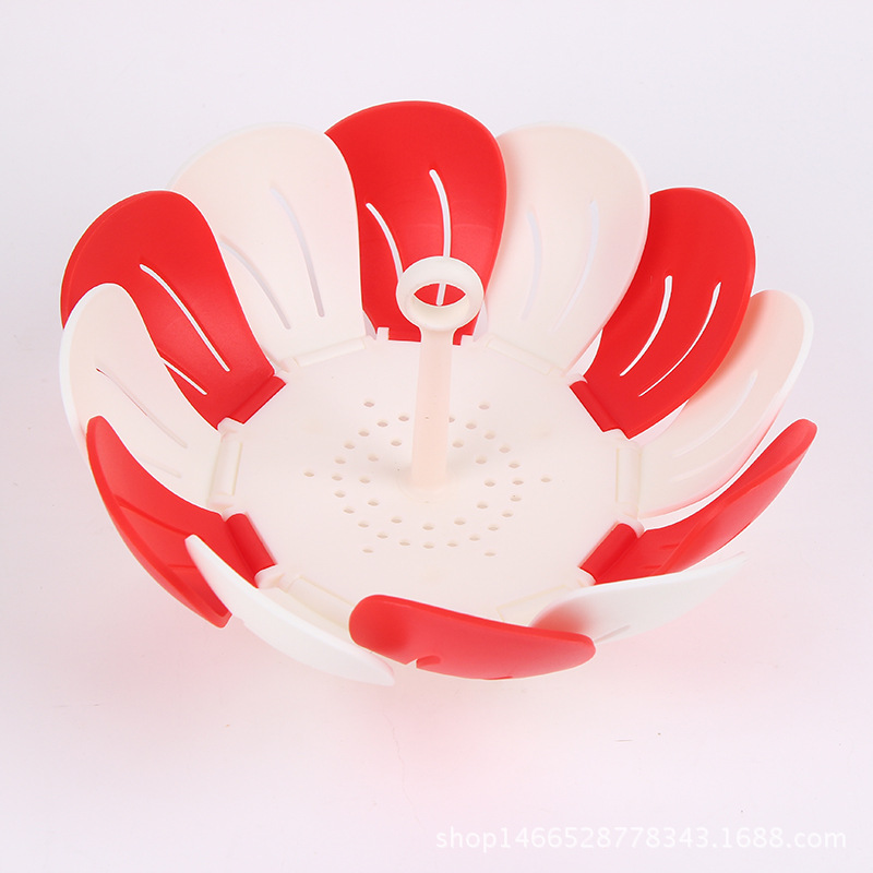 2018 Fashionable and creative stretchable and foldable fruit platter with box, portable plastic fruit platter manufacturer supply pic 7