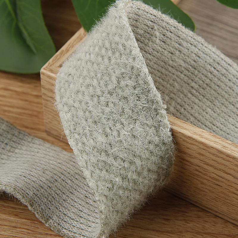 Green pine ribbon D5-83, single-sided woolen webbing, bow, hair accessory material 2.5cm/3.8cm, clothing, shoes, flowers, hats, accessories, plush corn kernels, ribbons, colored ribbons, satin ribbons, Korean webbing pic 9