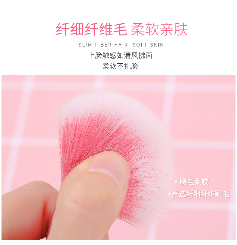 Flowing sand and sequin makeup brush set: 7 pieces of flowing sand liquid oil-filled handle, transparent crystal sequin and diamond handle makeup brushes pic 8