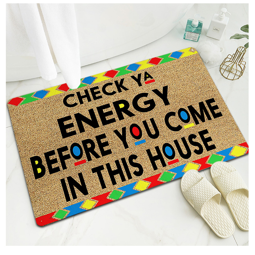跨境亚马逊爆款数码印花橡胶地垫入户门厅地毯家用门口入门脚垫子详情11