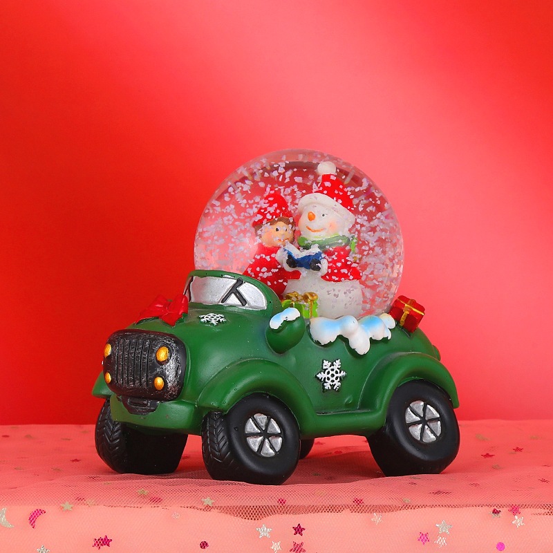 New Christmas crystal balls, luminous water balls, seven-color flashing snowflakes, glass balls, Christmas gift ornaments and decorations pic 5
