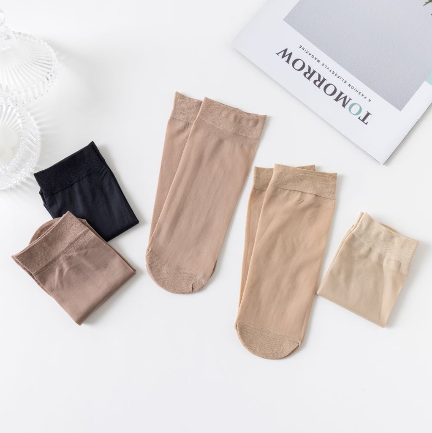 Cola mascarilla calcetines de acero calcetines cortos niños slim primavera verano no hook carne terciopelo transparente calcetines pic 5