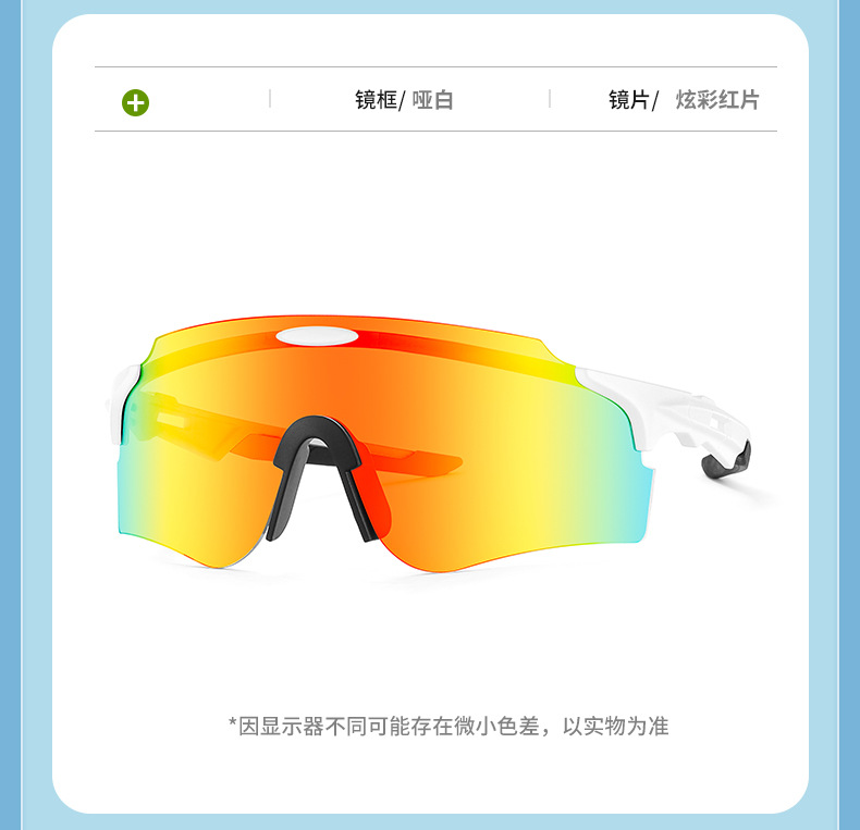 运动骑行眼镜防风偏光变色驾驶日夜两用太阳镜公路自行车太阳镜详情17