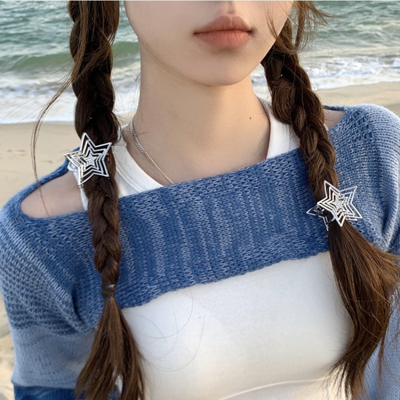 星星发夹y2k多巴胺卡子女儿童配饰头饰bb刘海夹五角星鸭嘴夹批发详情21