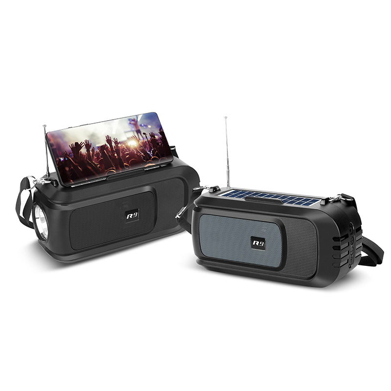 R9蓝牙音响低音炮大音量电脑户外家用插卡FM收音机手机支架无线音箱详情5