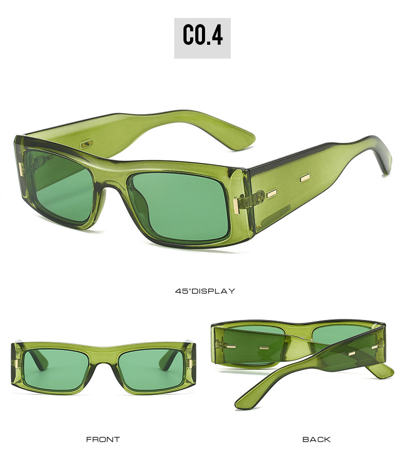 New square-framed sunglasses, European and American fashion square ins style, unisex personalized sunglasses, cross-border eyewear wholesale pic 10