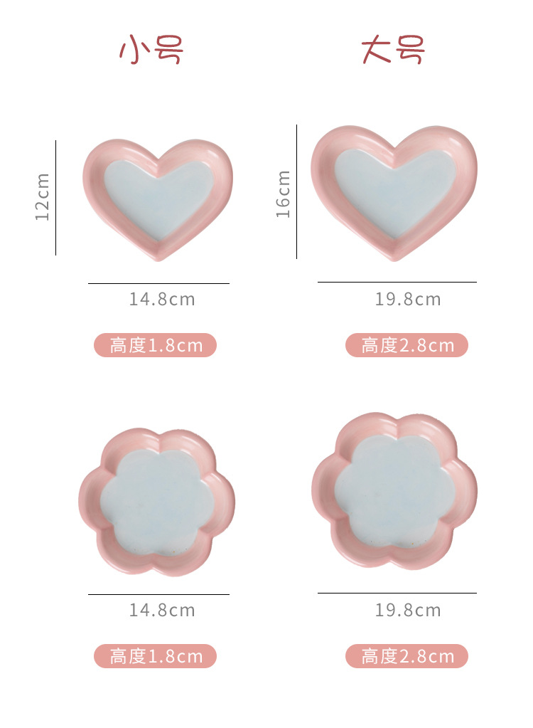Korean InS-style hand-painted dodo plate cat bowl, a ceramic plate specially designed for cats, cat food, snacks, freeze-dried canned food bowl, and comes with a cute cat hair tie pic 9