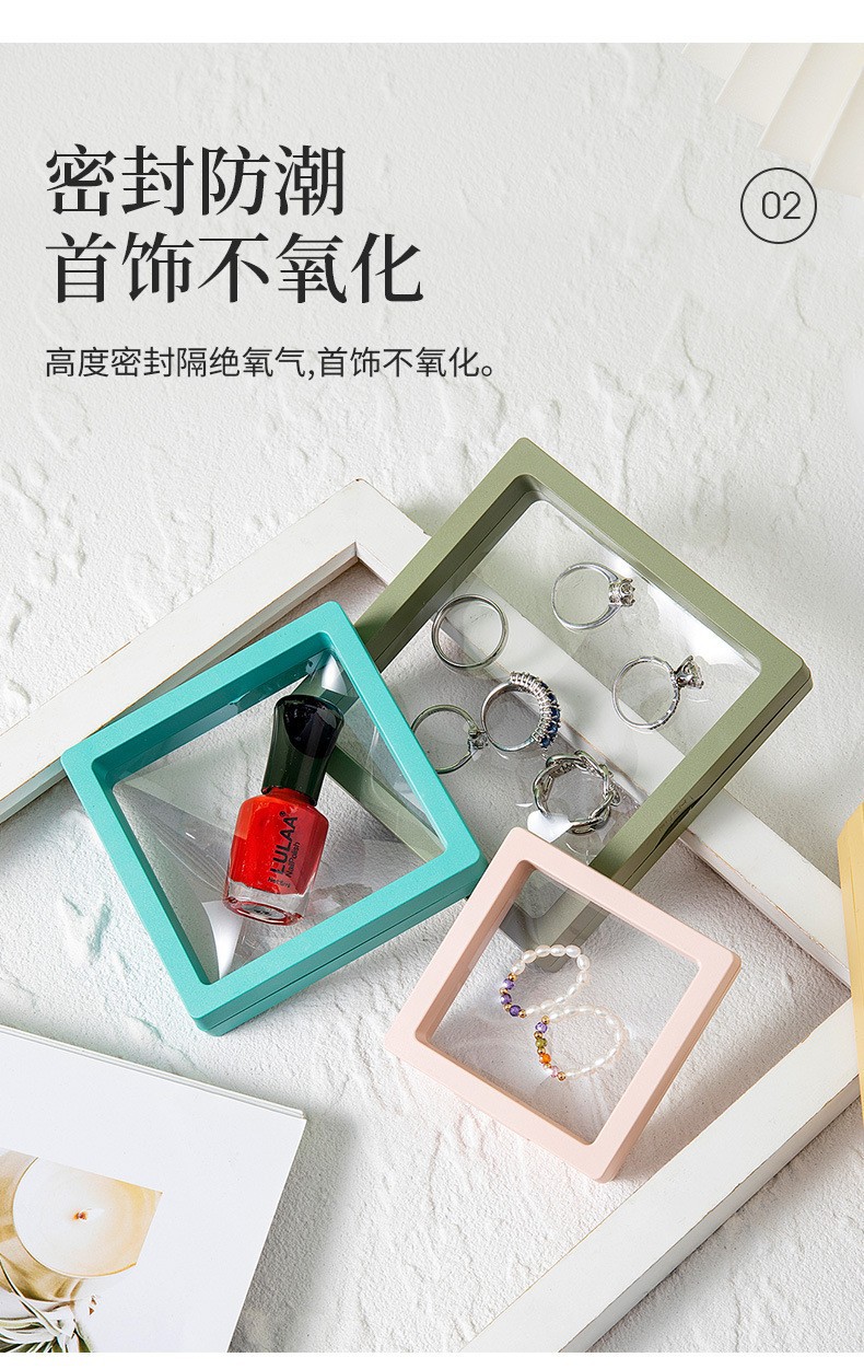 Anti-oxidation transparent PE film display box, suspended packaging box, gift bag, jewelry, ring and accessory box in stock pic 9