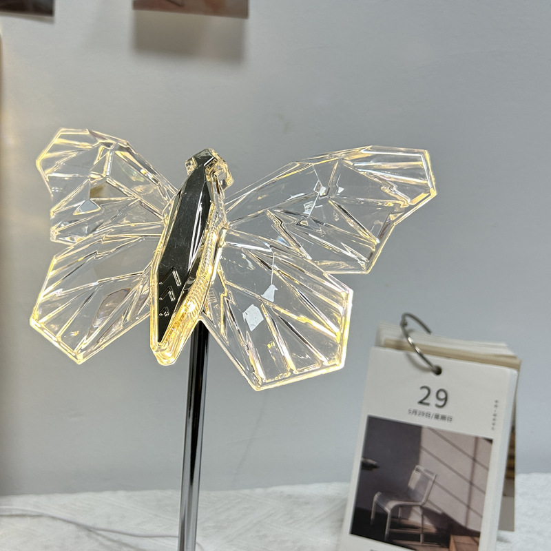 ins轻奢网红氛围灯USB小夜灯创意装饰台灯家居卧室摆件蜻蜓台灯详情18