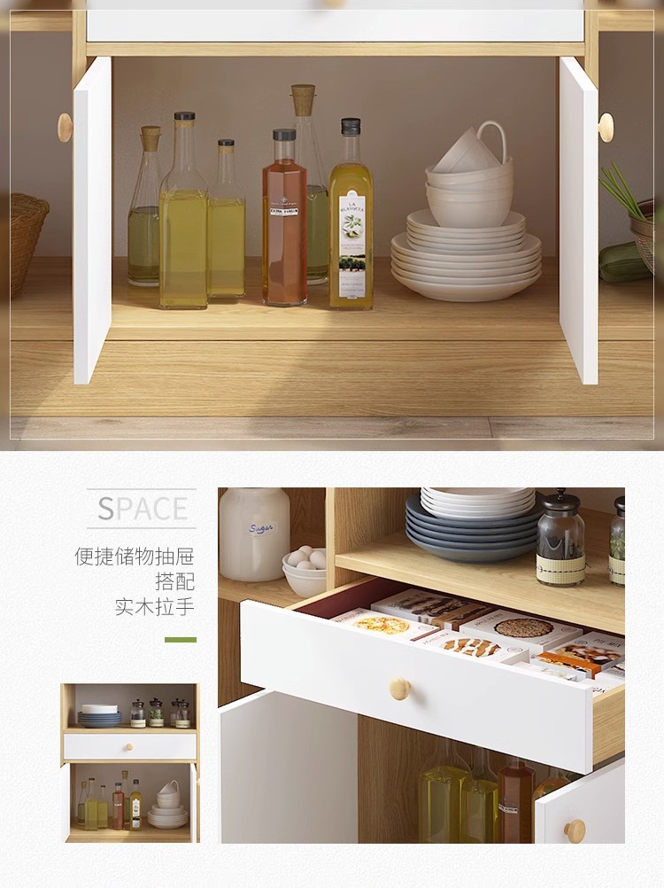 餐边柜家用厨房橱柜客厅简易酒柜靠墙置物边柜现代简约储物收纳柜详情10