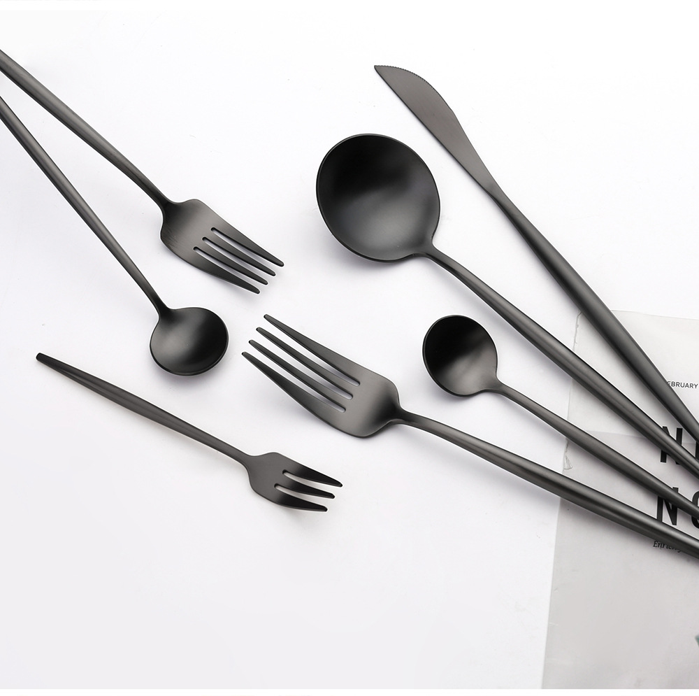 304葡萄牙餐具不锈钢刀叉勺筷套装餐刀茶勺咖啡勺甜品叉子详情7