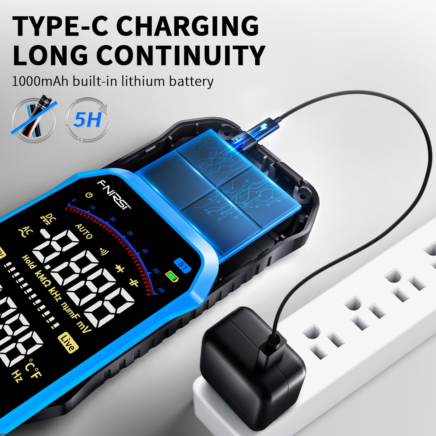 S1 multimeter digital high-precision fully automatic portable ultra-thin anti-burning digital display multimeter, electrician pic 8