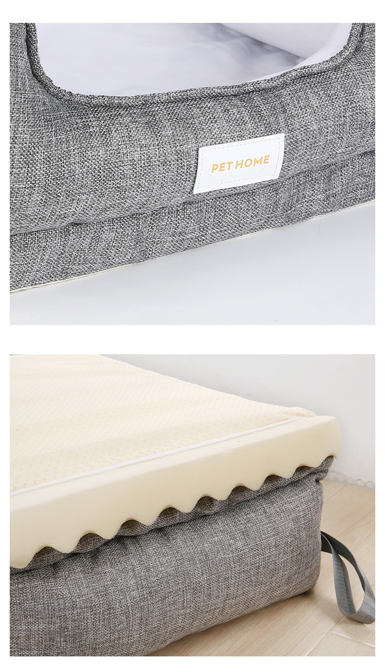 Pet bed, suitable for all seasons, detachable and washable. Memory foam dog bed, comfortable, soft, non-sticky and warm. Cat bed, pet bed pic 6