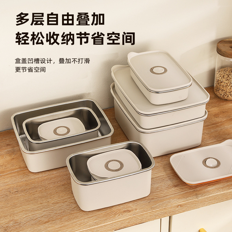 316L轻食水果蔬菜沙拉碗锤纹不粘料理烘培碗韩式冷面碗打蛋和面盆详情5