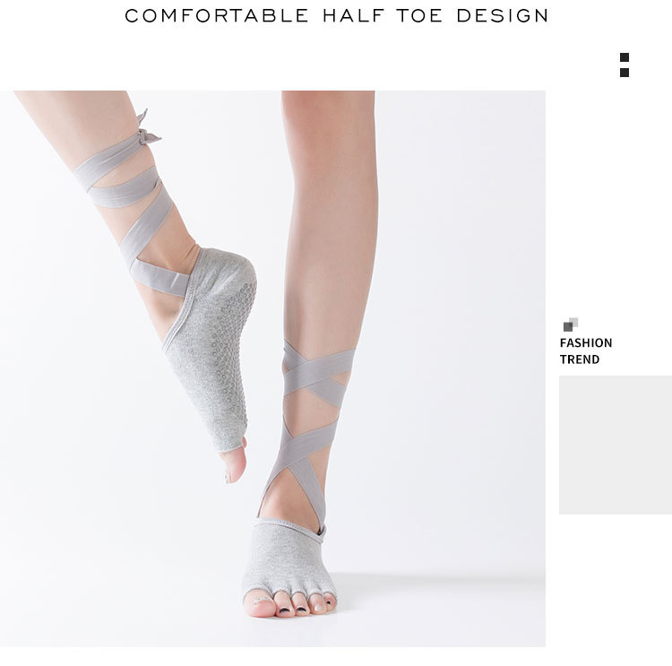 【现货直发】系带绑五指分趾瑜伽袜专业菩提拉防滑袜跨境亚马逊款详情16