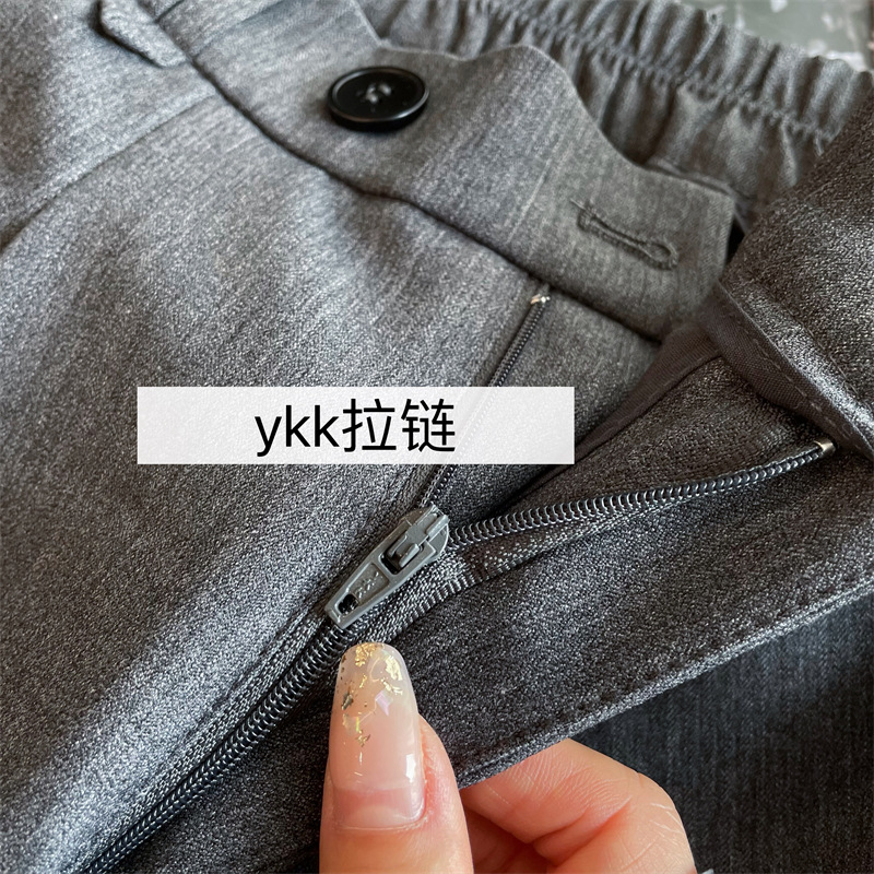 The self-retained w beauty Hidden meat creates a super model leg shape with a high waistline design, versatile and slimming suit pants and casual pants pic 3