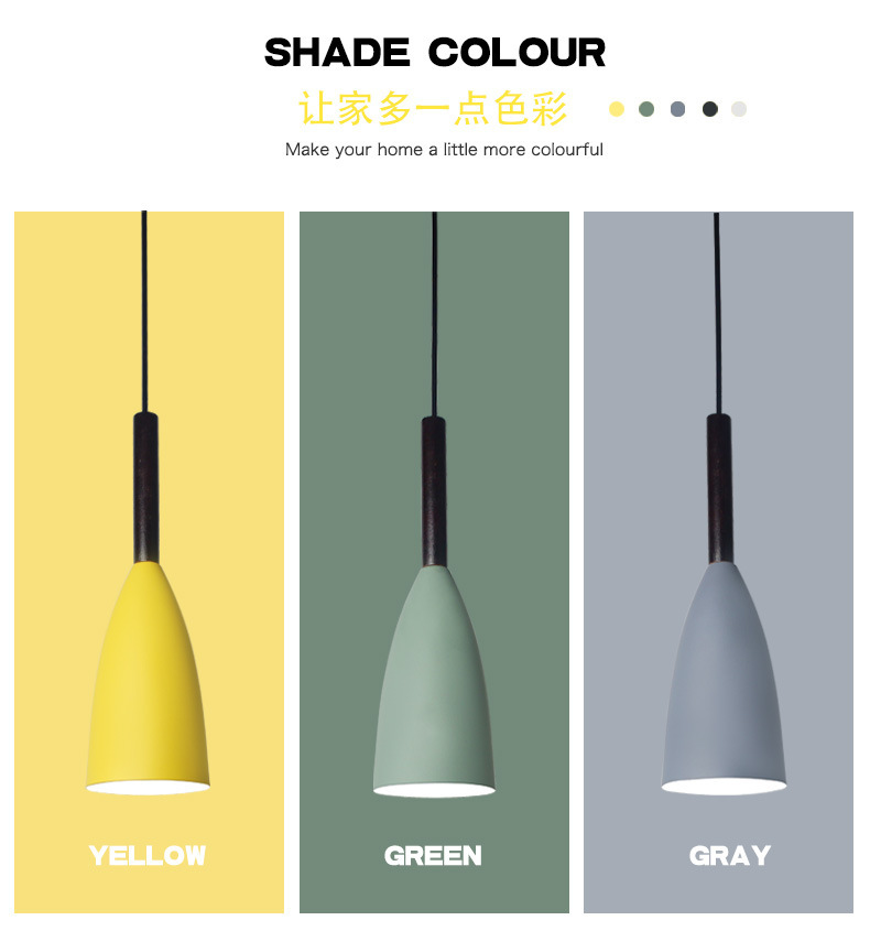 现代简约餐厅灯餐桌三头北欧灯具创意个性饭厅卧室床头吧台小吊灯详情3