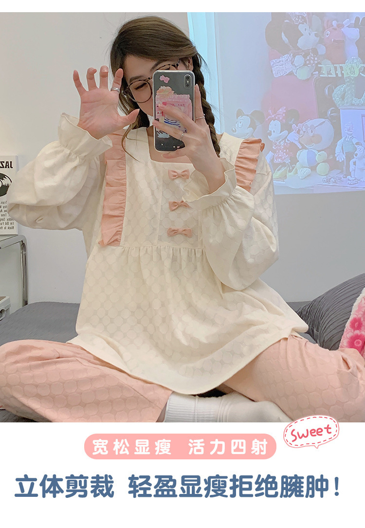 月子服春秋纯棉产后孕妇睡衣夏季薄款89月份10产妇哺乳衣喂奶套11详情11