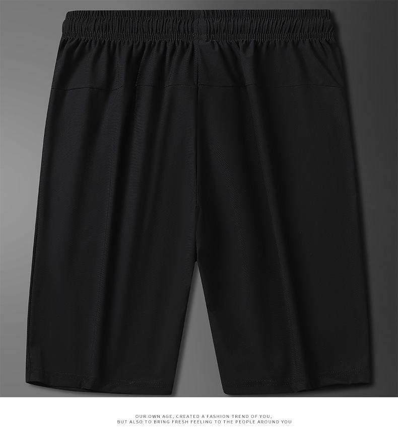 夏季男士短裤速干冰丝运动休闲清凉宽松大码外穿薄款五分裤沙滩裤详情21