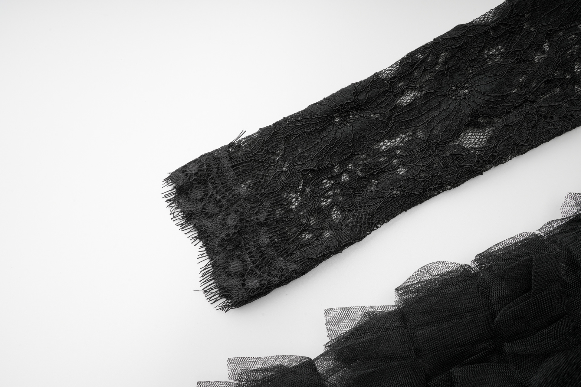 新品现货镂空蕾丝礼服裙 纯色气质优雅宴会连衣裙长袖跨境A字裙详情11