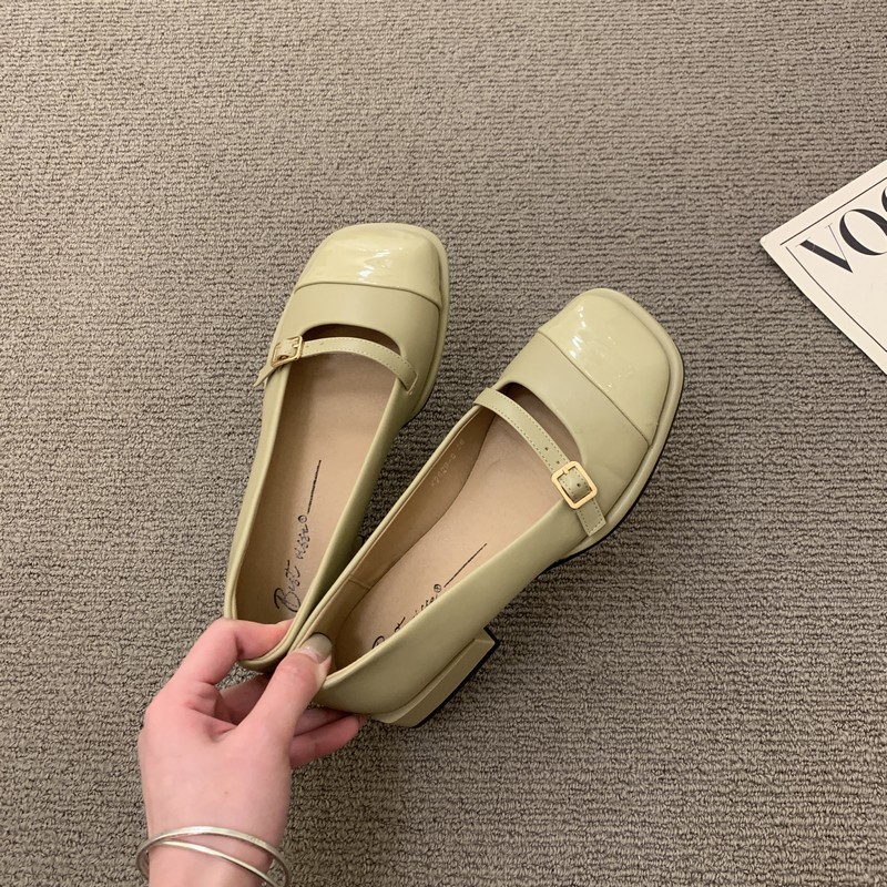 法式复古晚晚风玛丽珍方头小皮鞋女鞋子2023新款通勤百搭低跟单鞋详情13