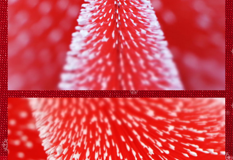 Red snow-added mini Christmas pine needle tree Christmas decoration with a simulated wooden base Christmas tree window display is in full bloom pic 40