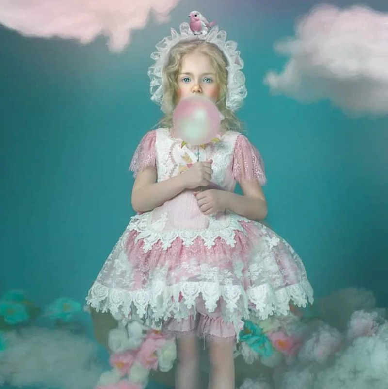 女童洛丽塔连衣裙定制童装小批量贴牌服装来图生产童裙加工定做详情3